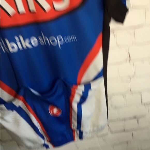 CASTELLI CYCLING JERSEY size LARGE‎ Blue White Red men's. - Picture 6 of 8